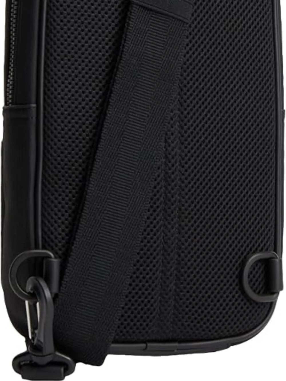NWT Tommy Hilfiger Men's Black Foundation Crossbody Sling Bag